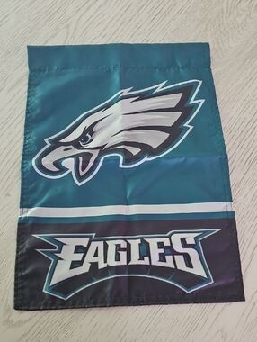 NFL Eagles Garden Flag — Teal & White Team Logo